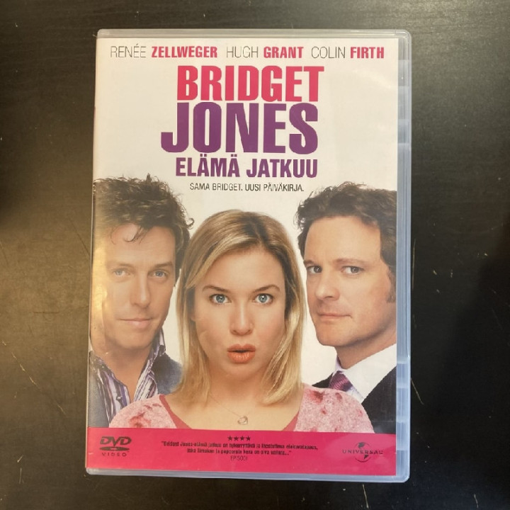 Bridget Jones - Elämä jatkuu DVD (VG+/M-) -komedia-