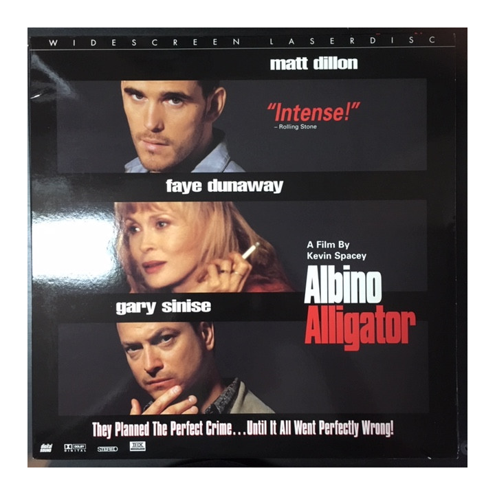 Albino Alligator LaserDisc (VG+-M-/M-) -jännitys/draama-