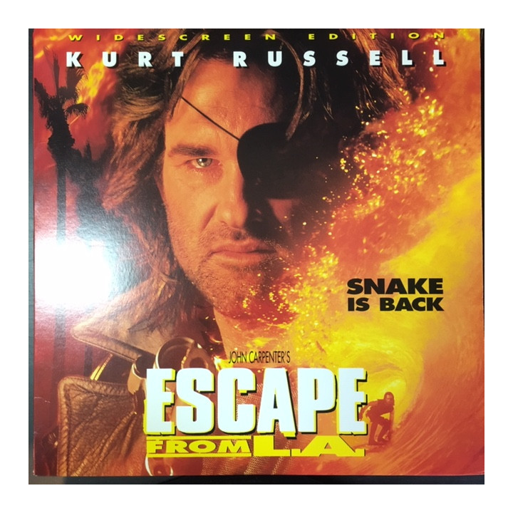 Escape From L.A. LaserDisc (VG-VG+/M-) -toiminta-