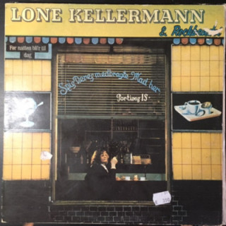 Lone Kellermann & Rockbandet - För natten bli'r til dag LP (VG+-M-/VG) -pop rock-