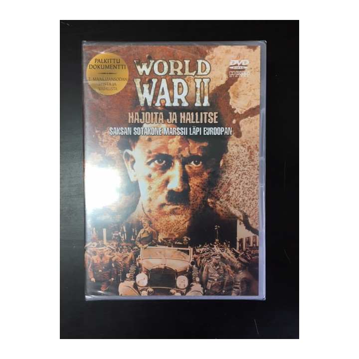 World War II - Hajoita ja hallitse DVD (avaamaton) -dokumentti-