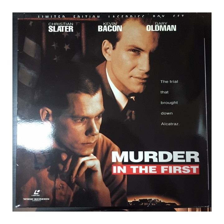 Murder In The First LaserDisc (VG+/VG+) -draama/jännitys-