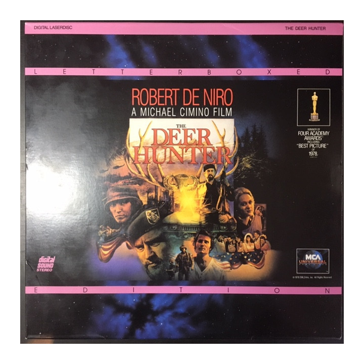 Deer Hunter LaserDisc (VG-VG+/VG+) -draama/sota-