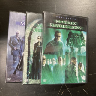 Matrix trilogia 5DVD (VG+/M-) -toiminta/sci-fi-