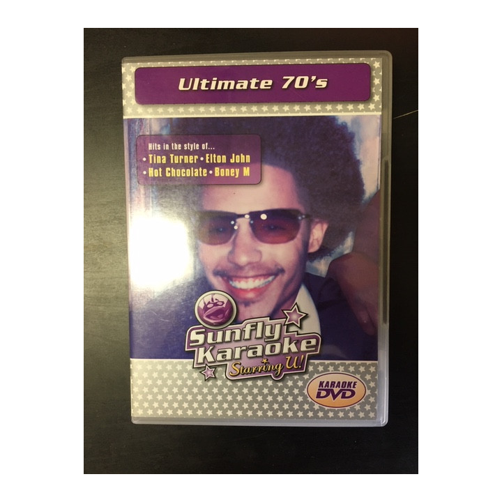 Sunfly Karaoke - Ultimate 70's DVD (VG/M-) -karaoke-