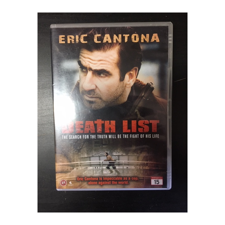 Death List DVD (VG+/M-) -toiminta/jännitys-