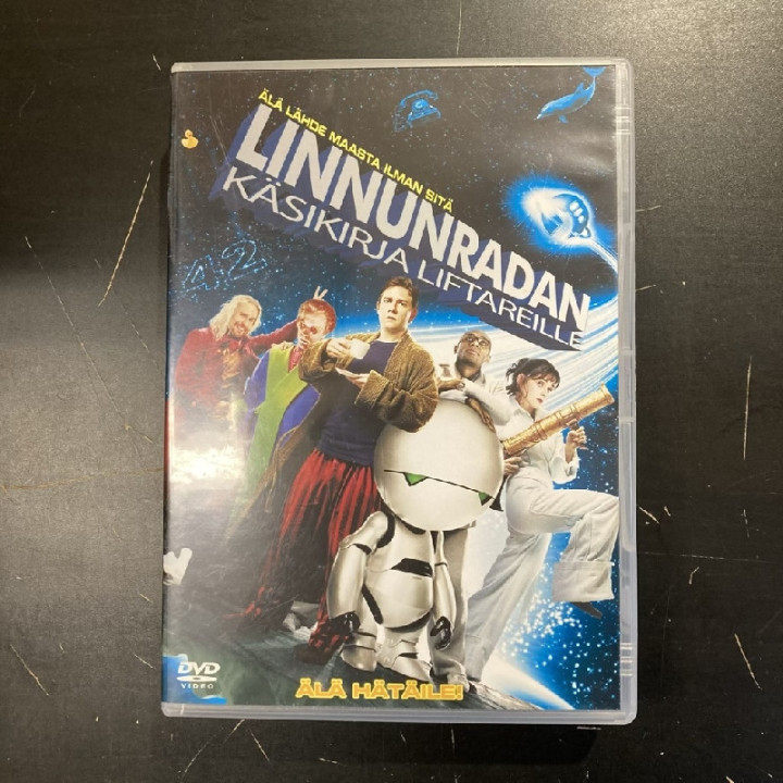 Linnunradan käsikirja liftareille DVD (M-/M-) -komedia/sci-fi-