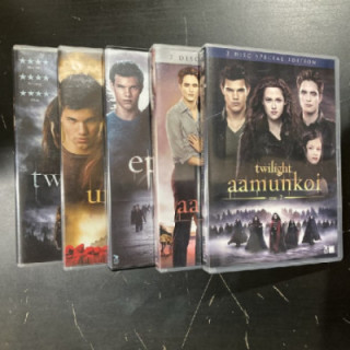 Twilight - koko elokuvasarja 9DVD (VG+-M-/M-) -seikkailu/fantasia-