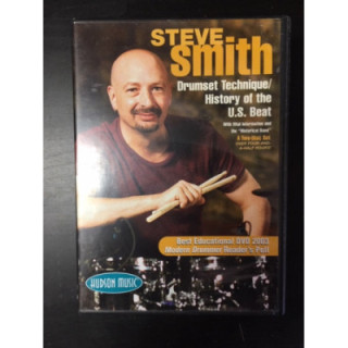 Steve Smith - Drumset Technique / History Of The U.S. Beat 2DVD (M-/M-) -opetus dvd- (R1 NTSC/ei suomenkielistä tekstitystä)