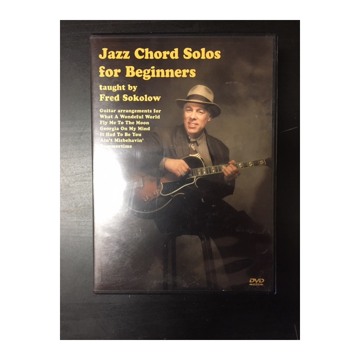 Fred Sokolow - Jazz Chord Solos For Beginners DVD (VG/M-) -opetus dvd- (R1 NTSC/ei suomenkielistä tekstitystä)