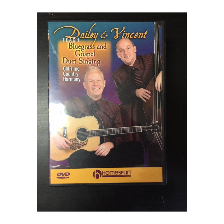 Dailey & Vincent - Teach Bluegrass And Gospel Duet Singing DVD (VG+/M-) -opetus dvd- (R1 NTSC/ei suomenkielistä tekstitystä)