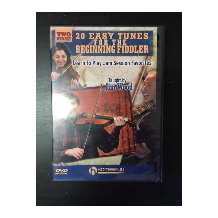 Jim Wood - 20 Easy Tunes For The Beginning Fiddler 2DVD (VG+/M-) -opetus dvd- (R1 NTSC/ei suomenkielistä tekstitystä)