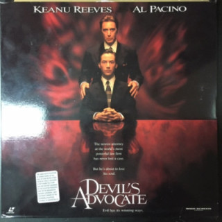 Devil's Advocate LaserDisc (VG+-M-/VG+) -jännitys-