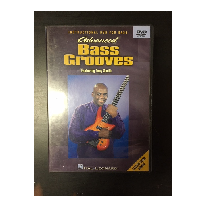 Tony Smith - Advanced Bass Grooves DVD (VG+/M-) -opetus dvd- (R1 NTSC/ei suomenkielistä tekstitystä)