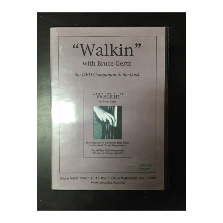Bruce Gertz - Walkin DVD (VG+/M-) -opetus dvd- (R1 NTSC/ei suomenkielistä tekstitystä)