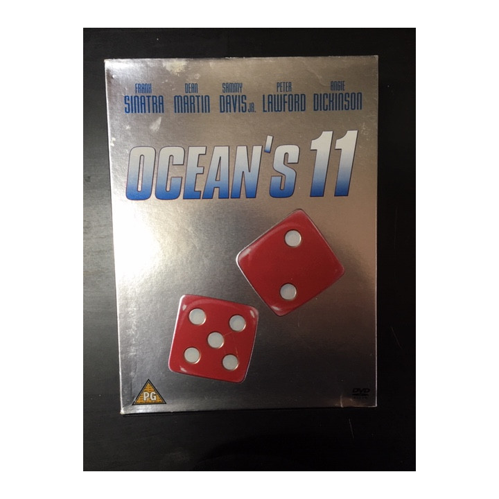 Ocean's 11 DVD (VG+/VG+) -komedia- (ei suomenkielistä tekstitystä)