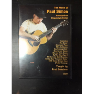 Fred Sokolow - The Music Of Paul Simon Arranged For Fingerstyle Guitar DVD (VG+/M-) -opetus dvd- (R1 NTSC/ei suom. tekstitystä)