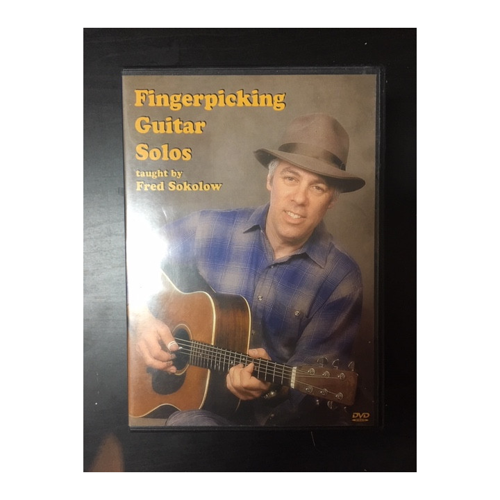 Fred Sokolow - Fingerpicking Guitar Solos DVD (VG+/M-) -opetus dvd- (R1 NTSC/ei suomenkielistä tekstitystä)