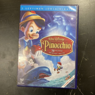 Pinocchio (1940) (70-vuotisjuhlajulkaisu) 2DVD (M-/M-) -animaatio-