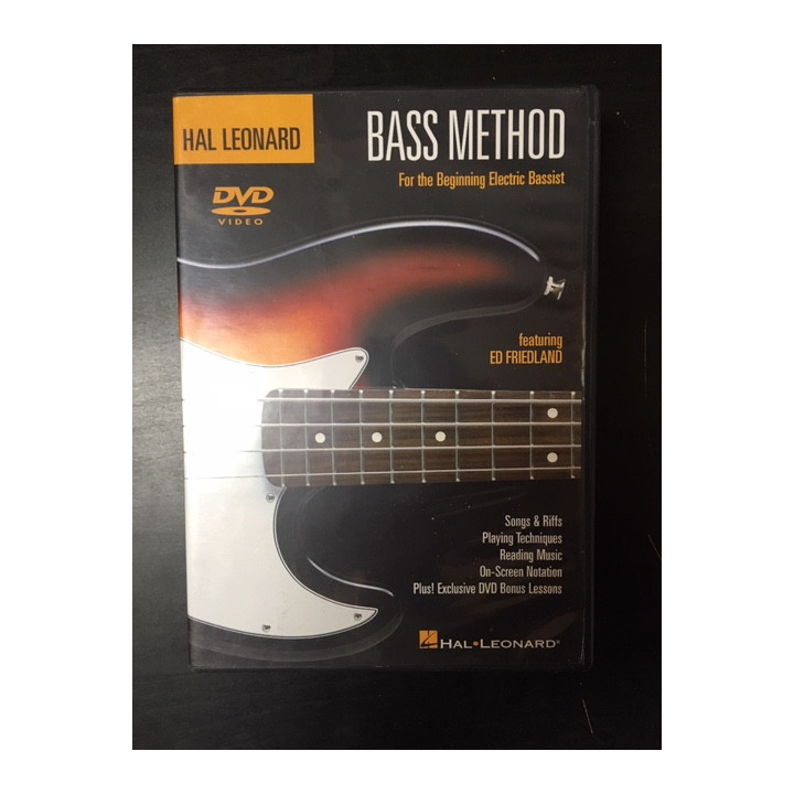 Hal Leonard - Bass Method (For The Beginning Electric Bassist) DVD (VG/M-) -opetus dvd- (R1 NTSC/ei suomenkielistä tekstitystä)