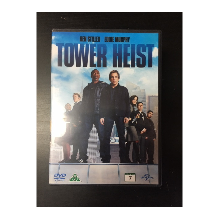 Tower Heist DVD (VG+/M-) -toiminta/komedia-