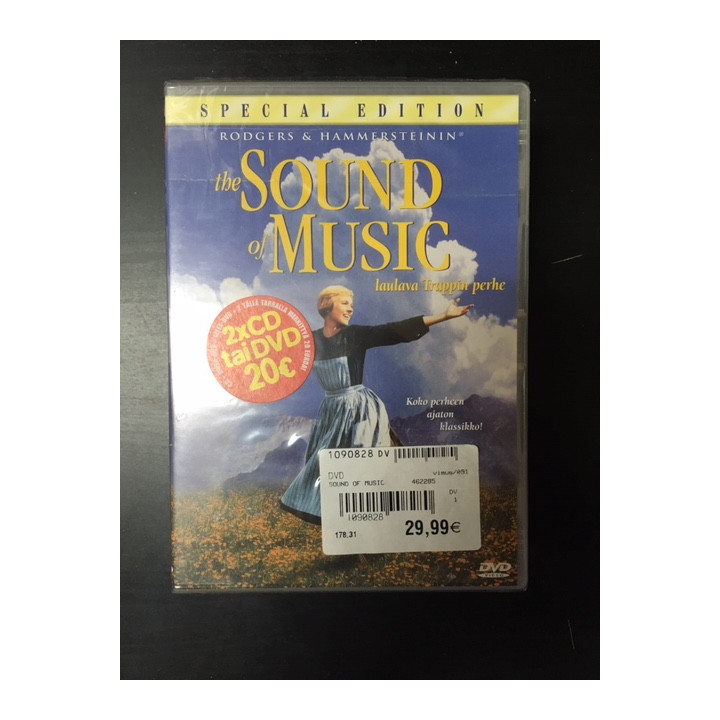 Sound Of Music (special edition) 2DVD (avaamaton) -draama-