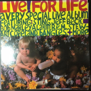 V/A - Live! For Life LP (VG+-M-/VG+)