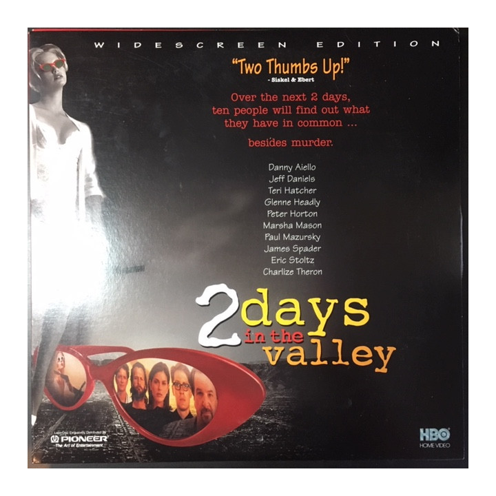 2 Days In The Valley LaserDisc (VG+/VG+) -komedia/jännitys-