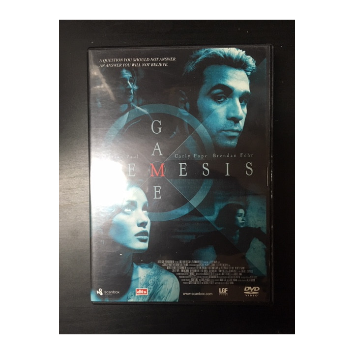 Nemesis Game DVD (VG+/M-) -jännitys-