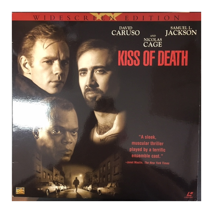 Kiss Of Death LaserDisc (VG+/M-) -toiminta/jännitys-