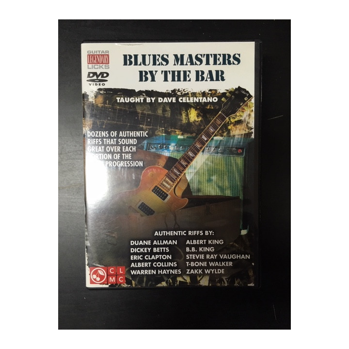 Dave Celentano - Blues Masters By The Bar DVD (VG+/M-) -opetus dvd- (R1 NTSC/ei suomenkielistä tekstitystä)