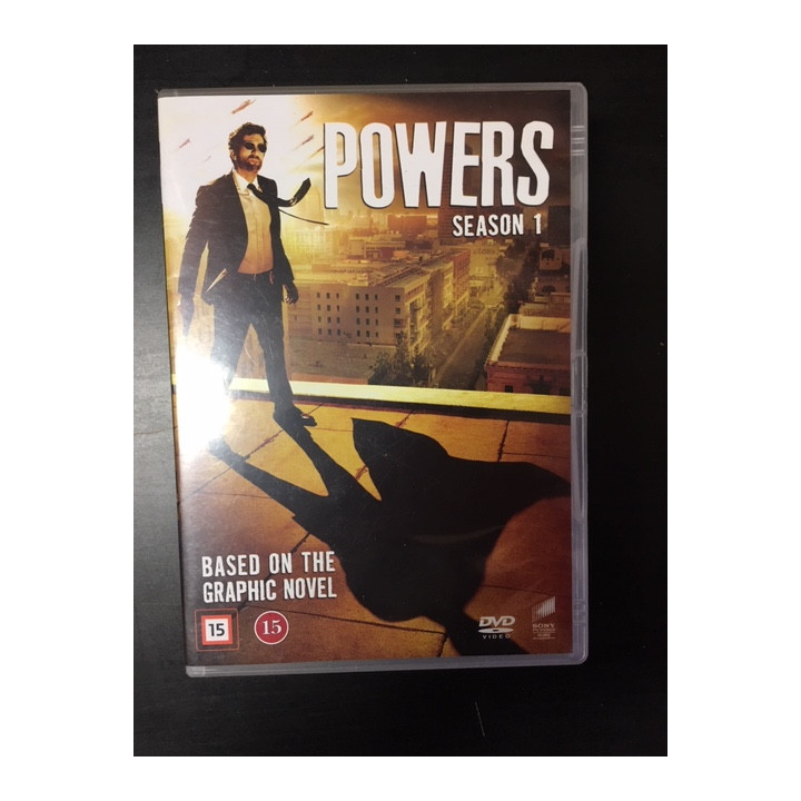 Powers - Kausi 1 3DVD (VG-VG+/M-) -tv-sarja-