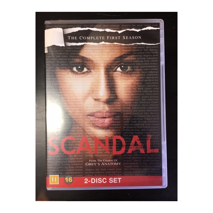 Scandal - Kausi 1 2DVD (VG+-M-/M-) -tv-sarja-
