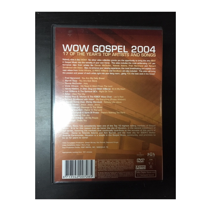 WOW Gospel 2004 DVD (M-/M-) -gospel- (R1 NTSC)