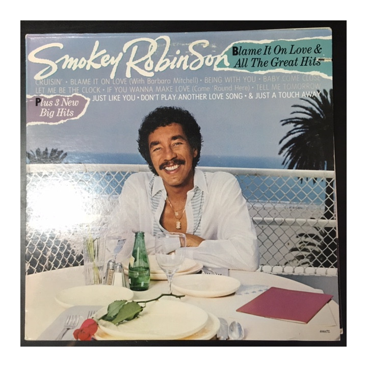 Smokey Robinson - Blame It On Love And All The Great Hits LP (VG+-M-/VG+) -r&b-