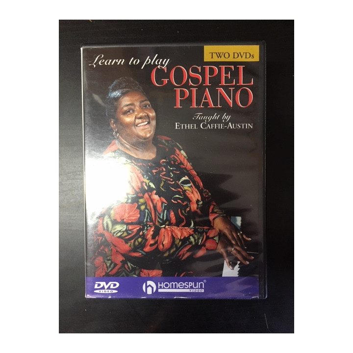 Ethel Caffie-Austin - Learn To Play Gospel Piano 2DVD (VG-M-/M-) -opetus dvd- (R1 NTSC/ei suomenkielistä tekstitystä)