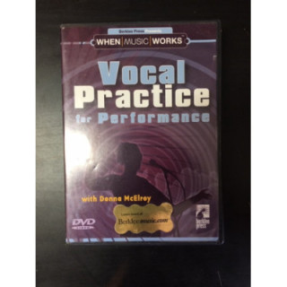 Donna McElroy - Vocal Practice For Perfromance DVD (VG+/M-) -opetus dvd- (R1 NTSC/ei suomenkielistä tekstitystä)