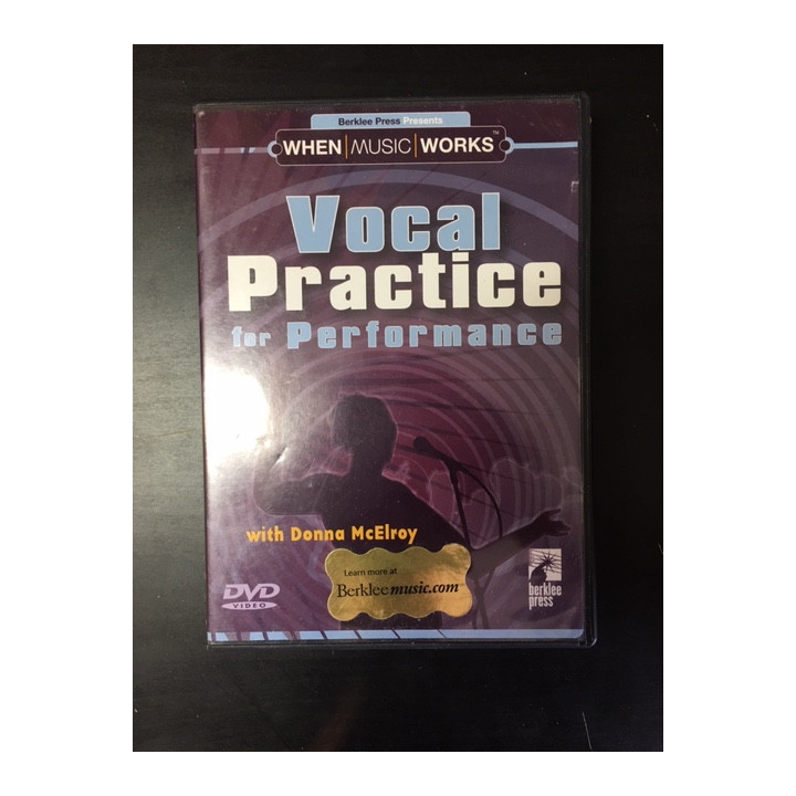 Donna McElroy - Vocal Practice For Perfromance DVD (VG+/M-) -opetus dvd- (R1 NTSC/ei suomenkielistä tekstitystä)