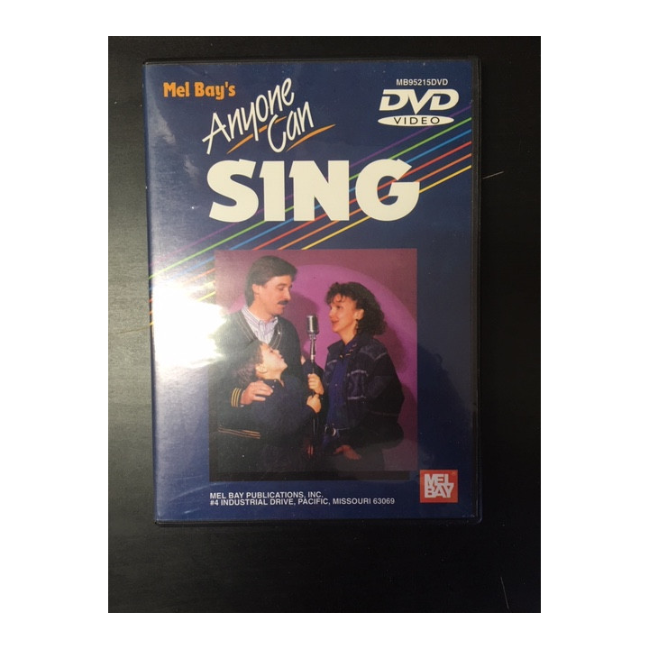 Mel Bay's Anyone Can Sing DVD (VG+/M-) -opetus dvd- (R1 NTSC/ei suomenkielistä tekstitystä)
