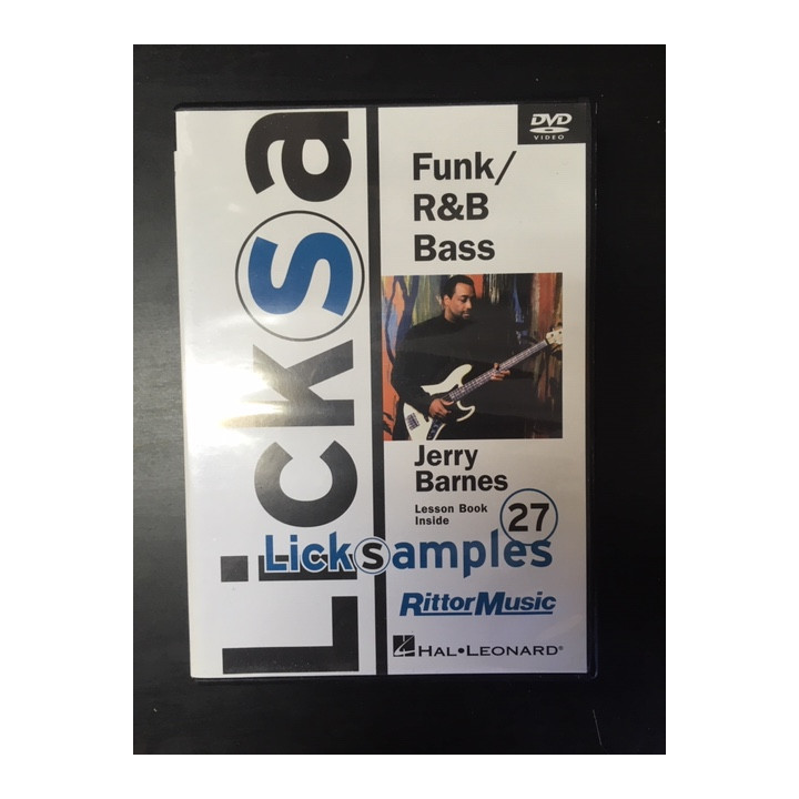 Jerry Barnes - Funk/R&B Bass DVD (VG+/M-) -opetus dvd- (R1 NTSC/ei suomenkielistä tekstitystä)