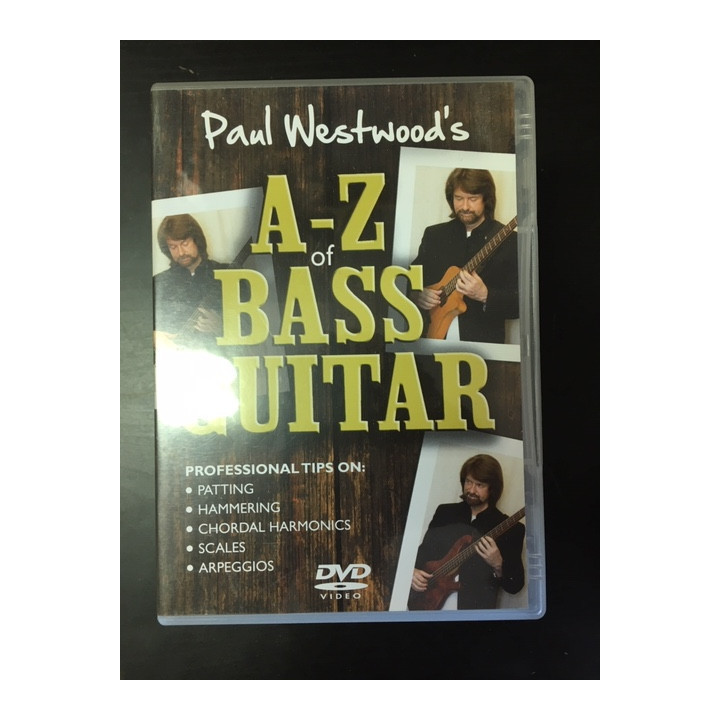 Paul Westwood - A-Z Of Bass Guitar DVD (VG+/M-) -opetus dvd- (ei suomenkielistä tekstitystä)