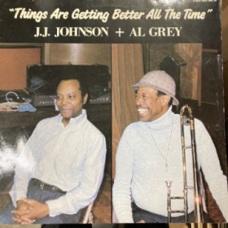 J.J. Johnson + Al Grey - Things Are Getting Better All The Time LP (VG+/VG+) -jazz-