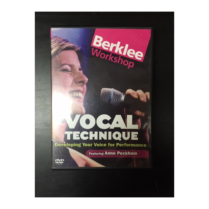 Anne Peckham - Vocal Technique DVD (VG+/M-) -opetus dvd- (R1 NTSC/ei suomenkielistä tekstitystä)