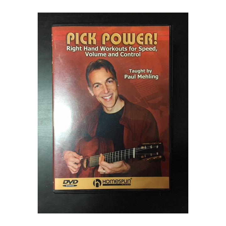 Paul Mehling - Pick Power! DVD (VG/M-) -opetus dvd- (R1 NTSC/ei suomenkielistä tekstitystä)