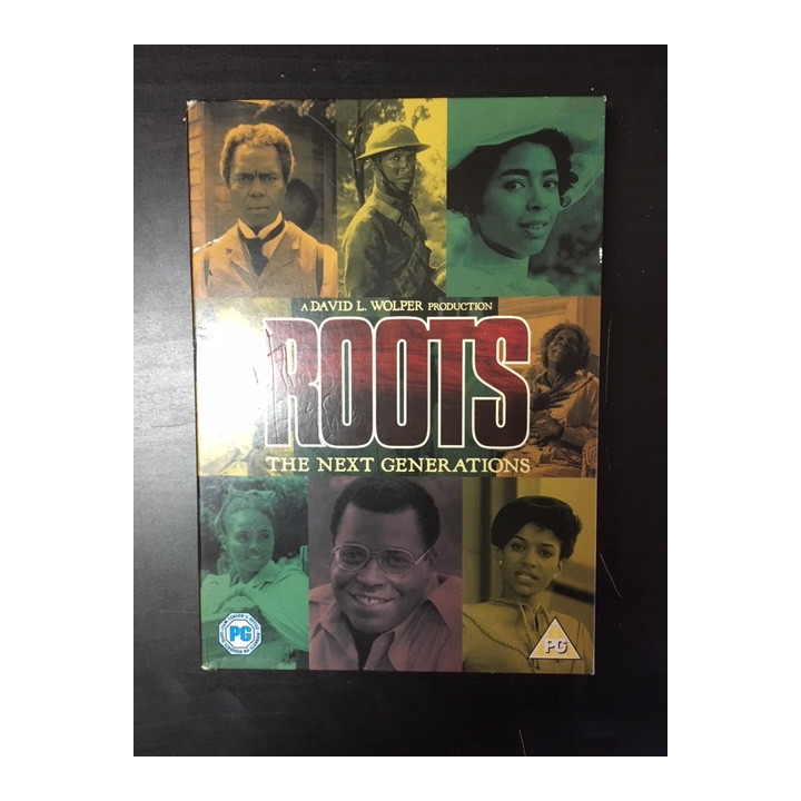 Roots - The Next Generations 4DVD (VG-M-/VG+) -tv-sarja- (ei suomenkielistä tekstitystä)