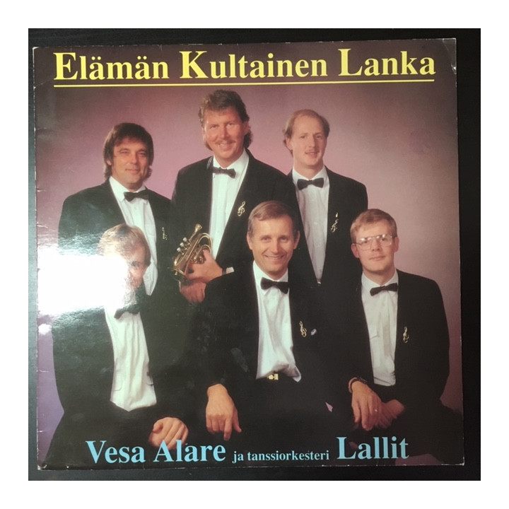Vesa Alare ja Tanssiorkesteri Lallit - Elämän kultainen lanka LP (VG+/VG+) -iskelmä-