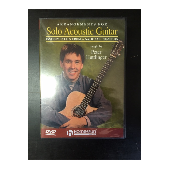 Peter Huttlinger - Arrangements For Solo Acoustic Guitar DVD (VG+/M-) -opetus dvd- (R1 NTSC/ei suomenkielistä tekstitystä)