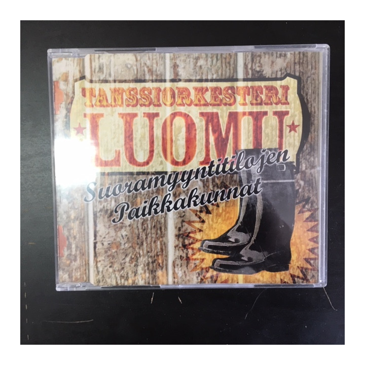 Tanssiorkesteri Luomu - Suoramyyntitilojen paikkakunnat CDS (VG+/M-) -iskelmä-