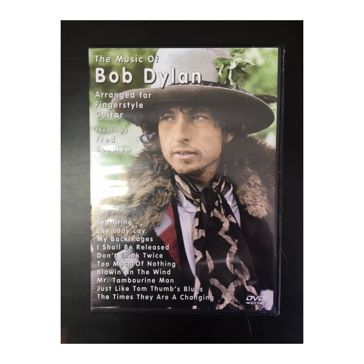 Fred Sokolow - The Music Of Bob Dylan Arranged For Fringerstyle Guitar DVD (VG/M-) -opetus dvd- (R1 NTSC/ei suom tekstitystä)