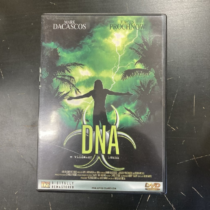 DNA - viidakon kauhu DVD (VG+/M-) -toiminta/kauhu-